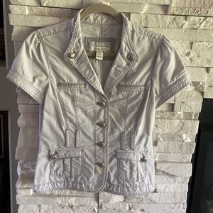 White House Black Market soft gray jacket